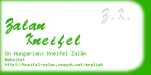 zalan kneifel business card